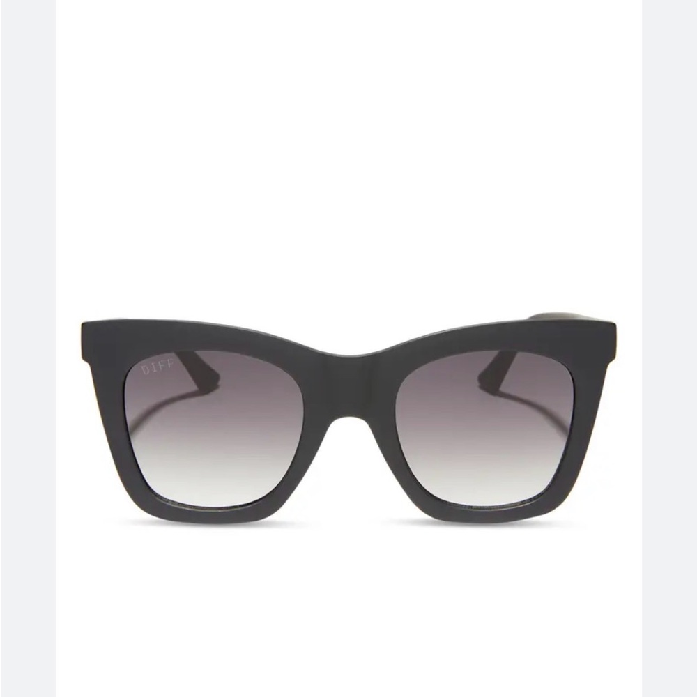 DIFF Matte Black Sunglasses